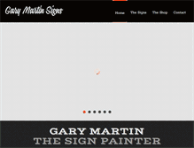 Tablet Screenshot of garymartinsigns.com